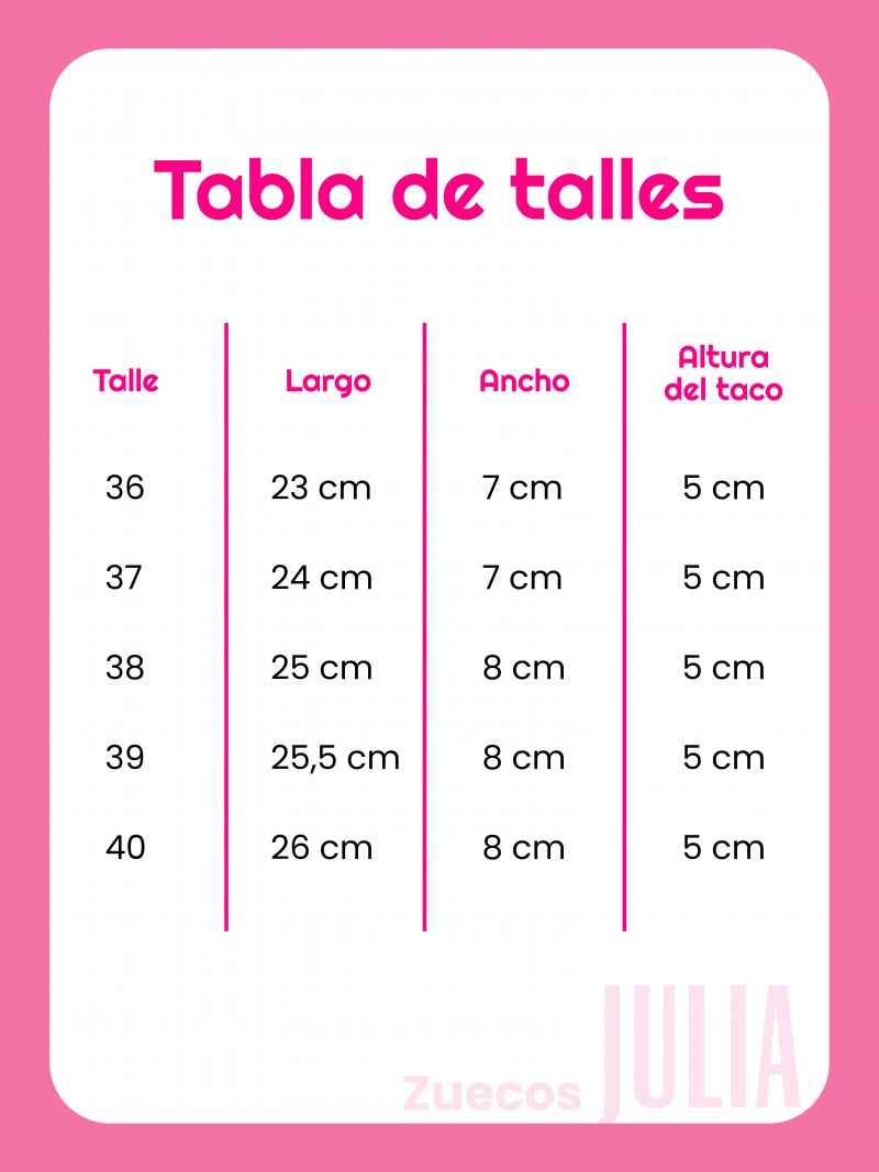 Zuecos Suela Julia